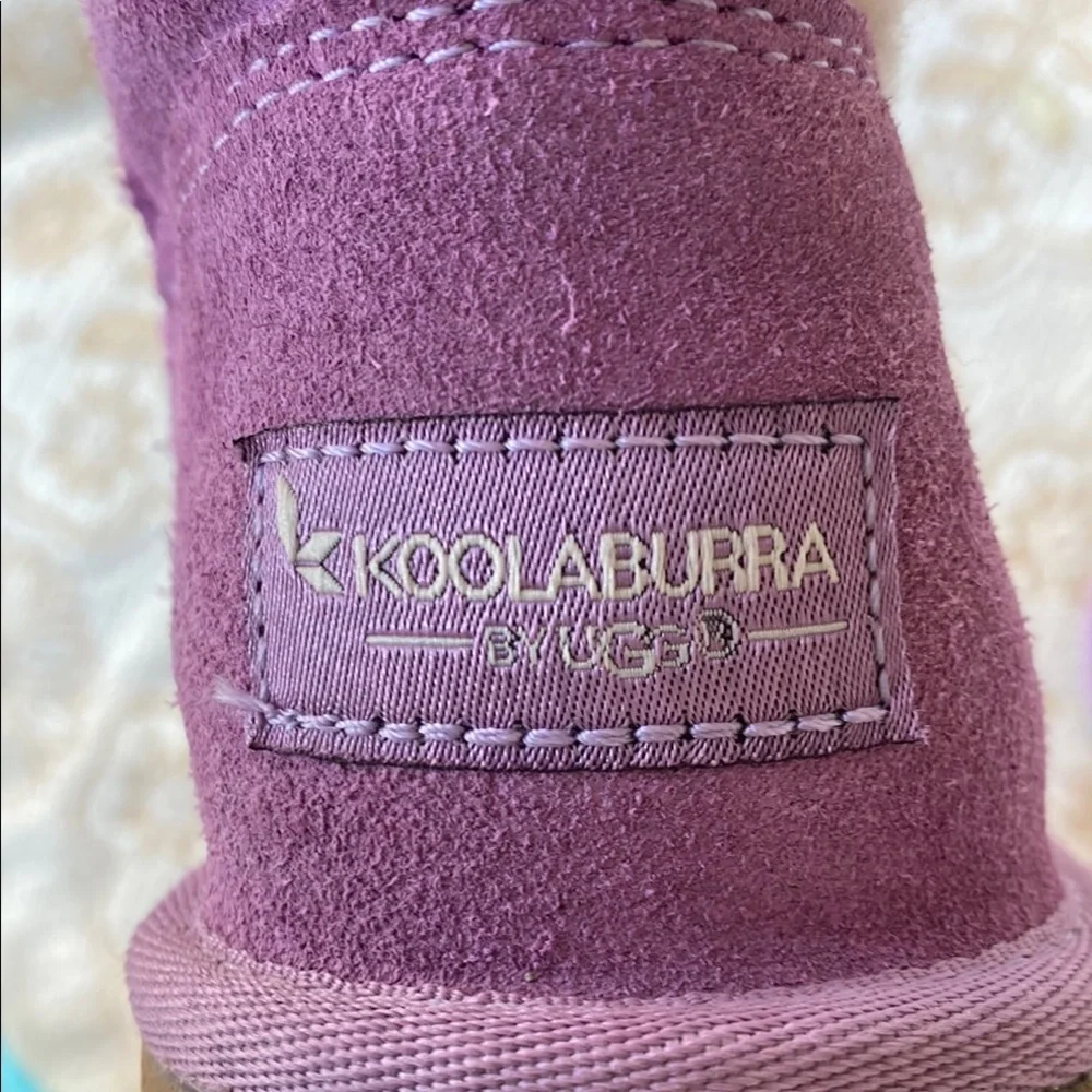 Koolaburra by Ugg Purple Suede kids Boots, so cute!
